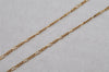 Authentic NINA RICCI Vintage Gold Tone Rhinestone Chain Pendant Necklace 8649J