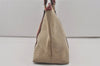 Authentic GUCCI Vintage Shoulder Hand Tote Bag Canvas Leather 257302 Beige 8650I