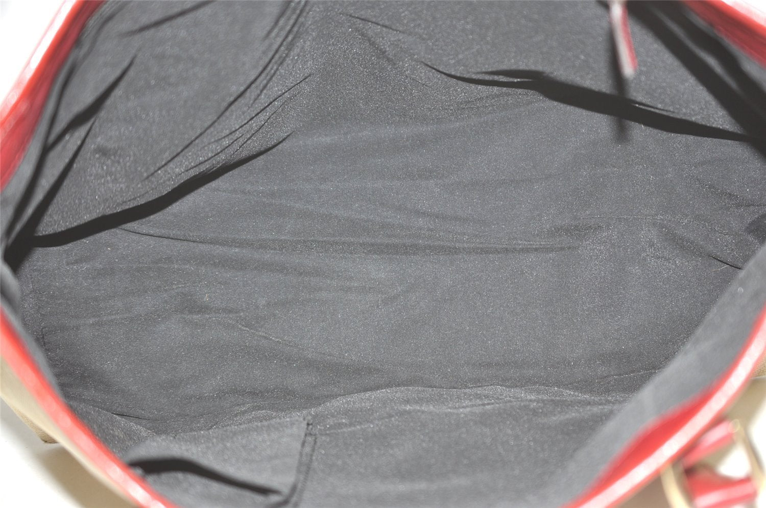 Authentic GUCCI Vintage Shoulder Hand Tote Bag Canvas Leather 257302 Beige 8650I