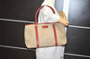 Authentic GUCCI Vintage Shoulder Hand Tote Bag Canvas Leather 257302 Beige 8650I