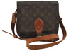Authentic Louis Vuitton Monogram Cartouchiere MM Shoulder Bag Old Model 8651I