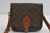Authentic Louis Vuitton Monogram Cartouchiere MM Shoulder Bag Old Model 8651I