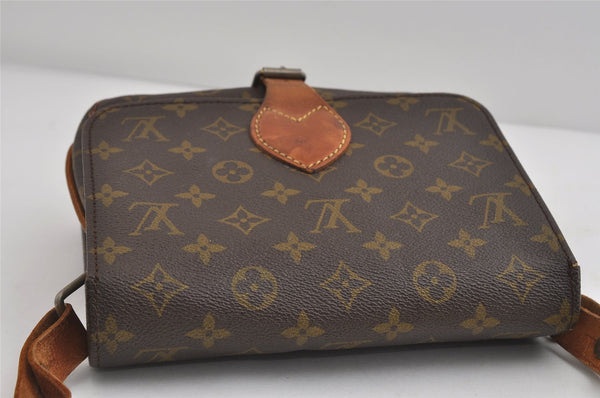 Authentic Louis Vuitton Monogram Cartouchiere MM Shoulder Bag Old Model 8651I