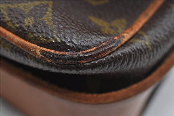 Authentic Louis Vuitton Monogram Cartouchiere MM Shoulder Bag Old Model 8651I