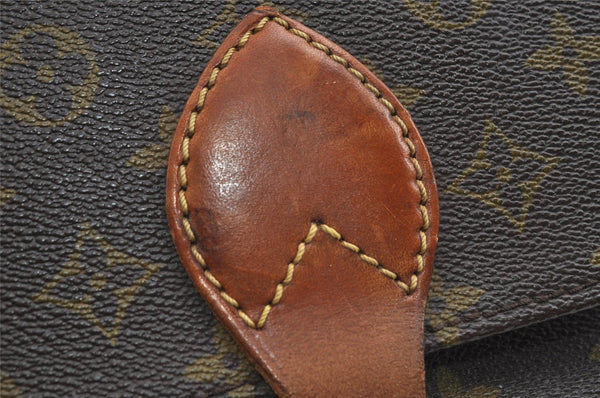 Authentic Louis Vuitton Monogram Cartouchiere MM Shoulder Bag Old Model 8651I