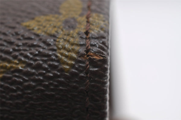 Authentic Louis Vuitton Monogram Cartouchiere MM Shoulder Bag Old Model 8651I