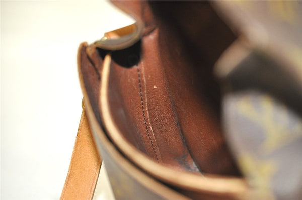 Authentic Louis Vuitton Monogram Cartouchiere MM Shoulder Bag Old Model 8651I