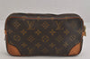 Auth Louis Vuitton Monogram Marly Dragonne PM Clutch Hand Bag Old Model LV 8652M