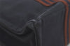 Authentic HERMES Fourre Tout PM Vintage Hand Tote Bag Canvas Navy Blue 8655I