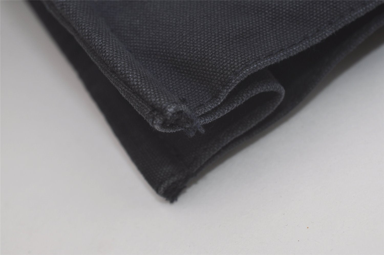 Authentic HERMES Fourre Tout PM Vintage Hand Tote Bag Canvas Navy Blue 8655I