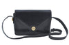 Authentic GUCCI Shoulder Cross Body Bag GG Leather Black 8655J