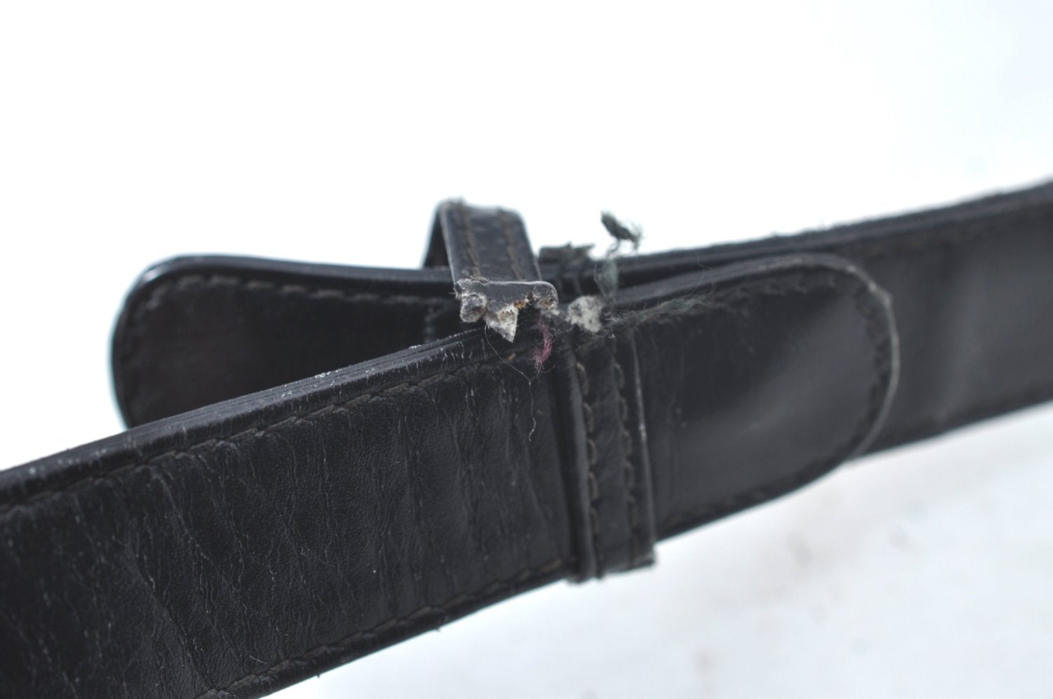 Authentic GUCCI Shoulder Cross Body Bag GG Leather Black 8655J