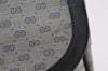 Authentic GUCCI Micro GG PVC Leather Shoulder Crossbody Bag Navy Blue Junk 8657I