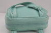 Authentic LOEWE Anagram Hand Tote Bag Purse Leather Light Blue Junk 8660J