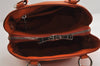 Authentic MIU MIU VITELLO PHENIX Leather 2Way Hand Bag RR2014 Orange 8665I