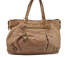 Authentic MIU MIU Vintage Leather 2Way Shoulder Tote Bag Beige 8666I