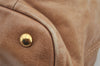 Authentic MIU MIU Vintage Leather 2Way Shoulder Tote Bag Beige 8666I
