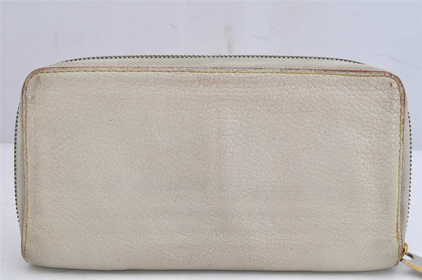 Authentic Louis Vuitton Suhali Zippy Long Wallet Purse White M93026 LV 8666J