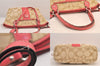 Authentic COACH Signature 2Way Tote Bag Canvas Leather F19203 Beige 8667M