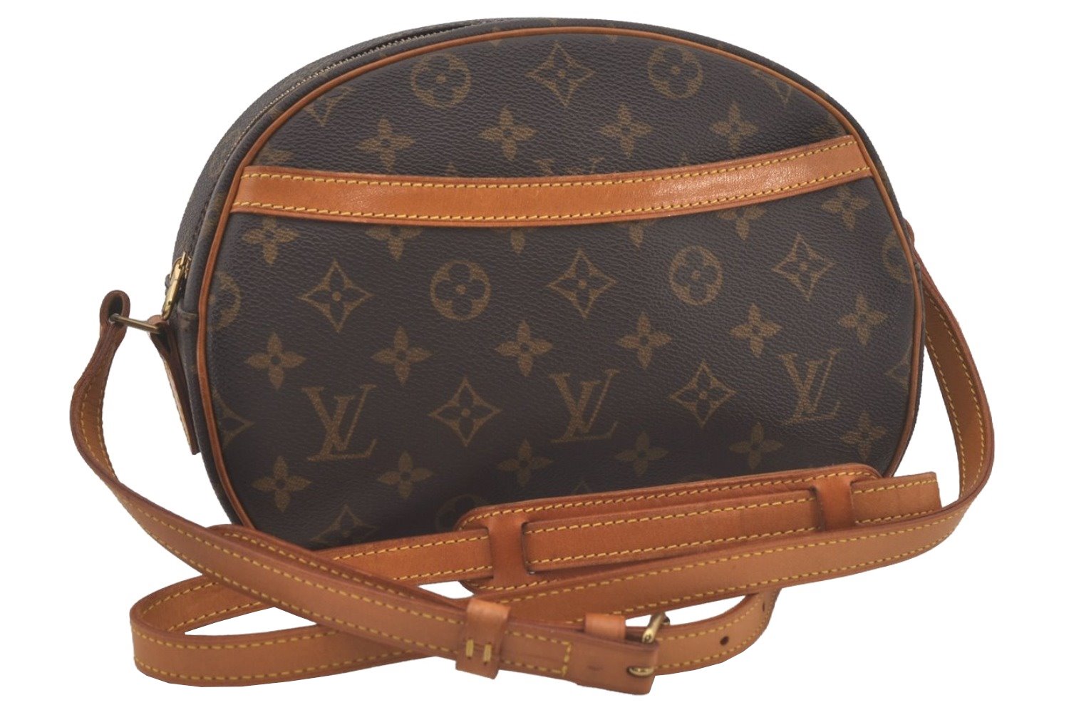 Authentic Louis Vuitton Monogram Blois Shoulder Cross Body Bag M51221 LV 8668I