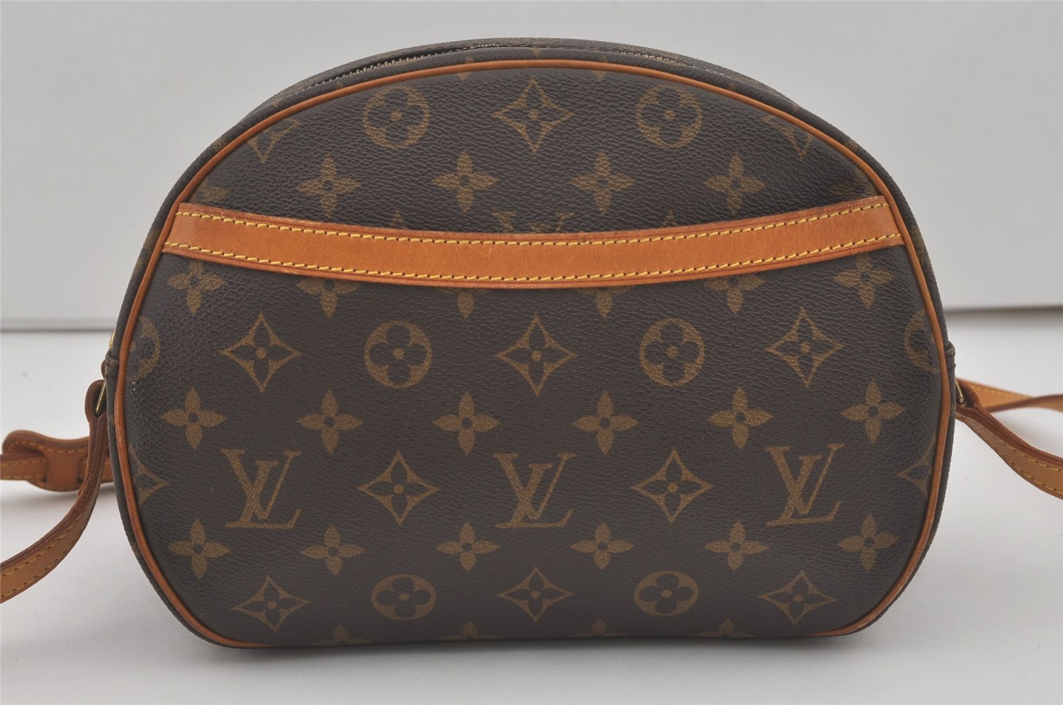 Authentic Louis Vuitton Monogram Blois Shoulder Cross Body Bag M51221 LV 8668I