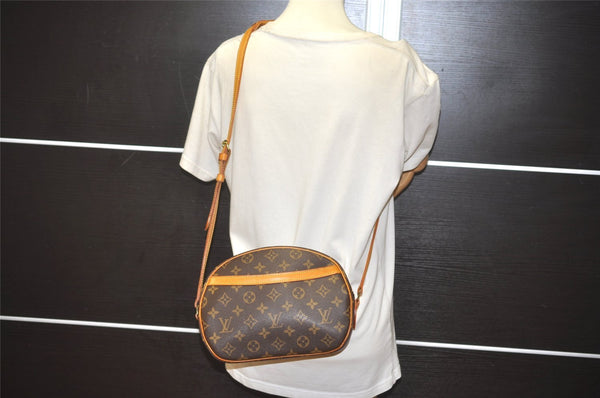 Authentic Louis Vuitton Monogram Blois Shoulder Cross Body Bag M51221 LV 8668I