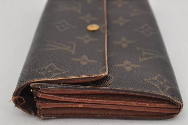 Auth Louis Vuitton Monogram Pochette Porte Monnaie Credit Wallet M61726 LV 8668J