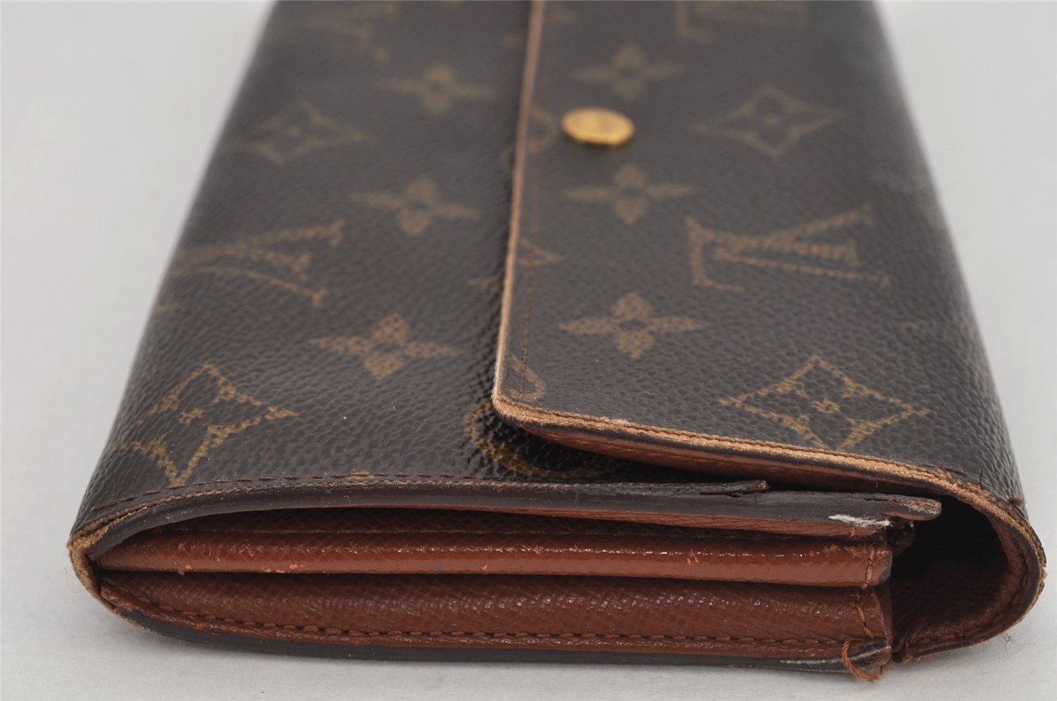 Auth Louis Vuitton Monogram Pochette Porte Monnaie Credit Wallet M61726 LV 8668J