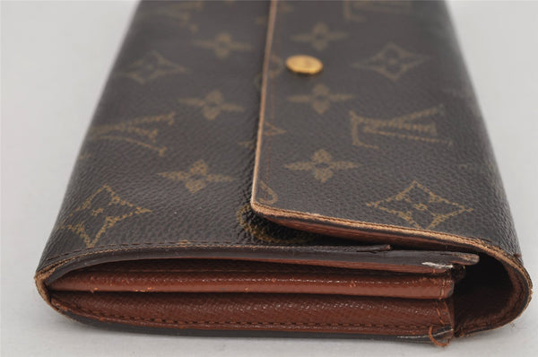 Auth Louis Vuitton Monogram Pochette Porte Monnaie Credit Wallet M61726 LV 8668J