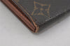 Auth Louis Vuitton Monogram Pochette Porte Monnaie Credit Wallet M61726 LV 8668J