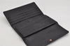 Auth Louis Vuitton Epi Porte Tresor International Wallet Black M63382 LV 8670J