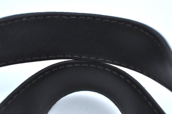 Authentic CELINE Macadam Blason Pattern Hand Bag Purse PVC Leather Black 8671H