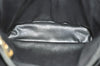 Authentic CELINE Macadam Blason Pattern Hand Bag Purse PVC Leather Black 8671H