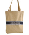 Authentic Christian Dior Vintage Shoulder Tote Bag Canvas Beige CD 8671I