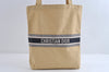 Authentic Christian Dior Vintage Shoulder Tote Bag Canvas Beige CD 8671I