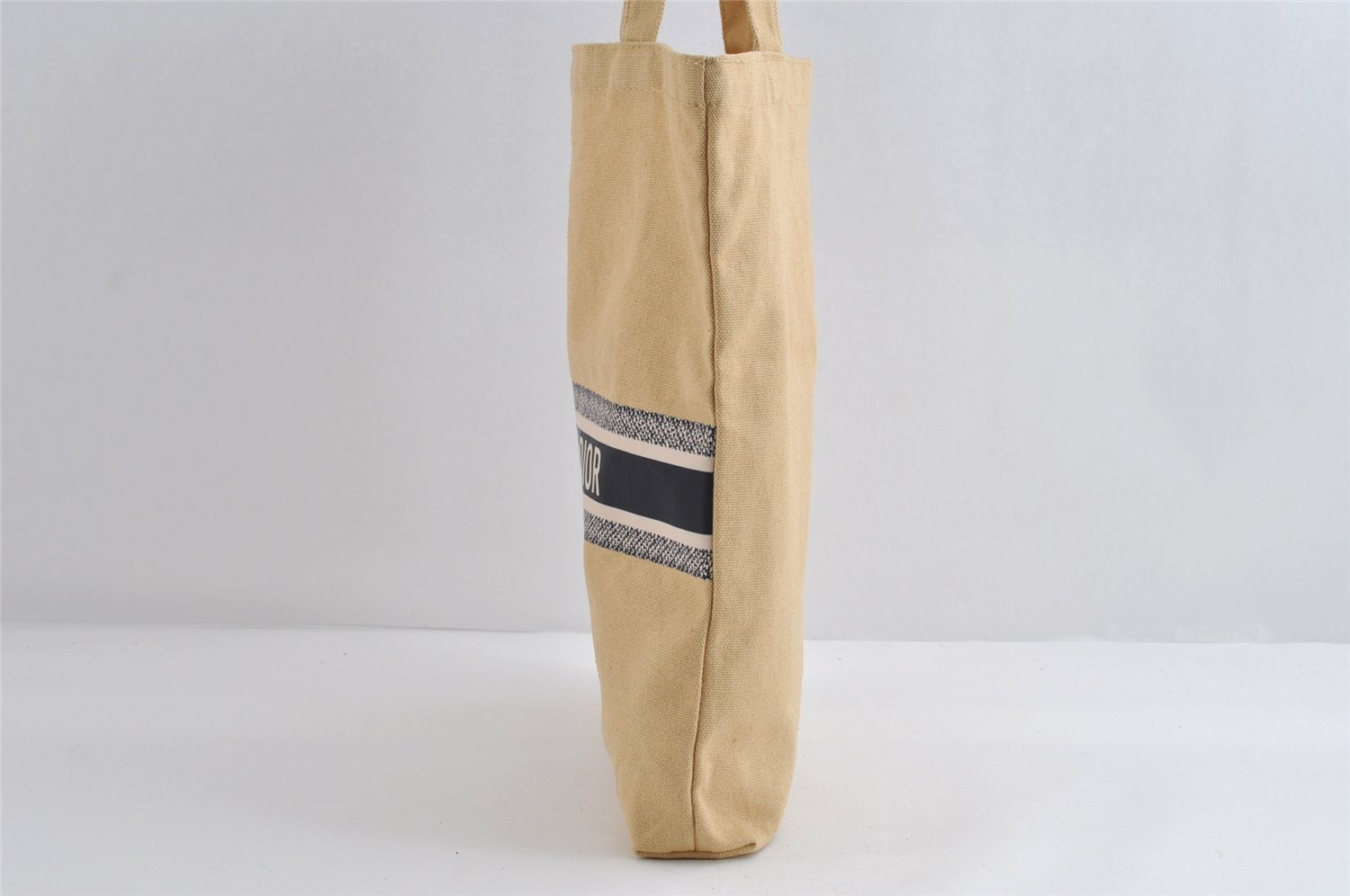 Authentic Christian Dior Vintage Shoulder Tote Bag Canvas Beige CD 8671I