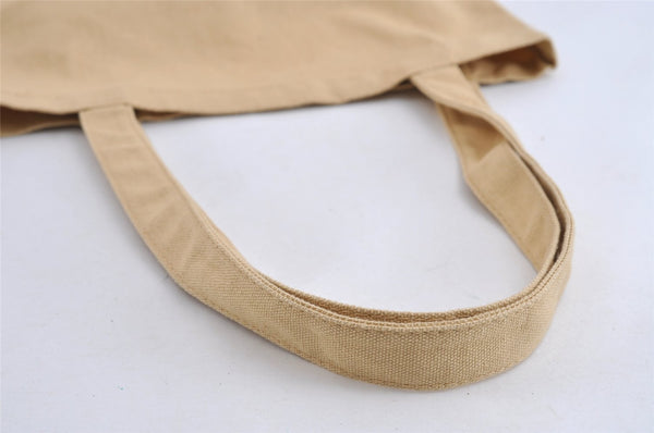 Authentic Christian Dior Vintage Shoulder Tote Bag Canvas Beige CD 8671I