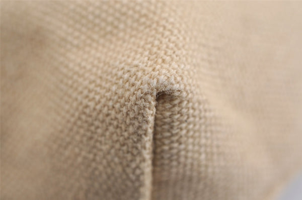 Authentic Christian Dior Vintage Shoulder Tote Bag Canvas Beige CD 8671I