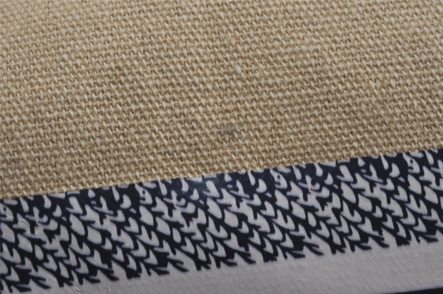 Authentic Christian Dior Vintage Shoulder Tote Bag Canvas Beige CD 8671I