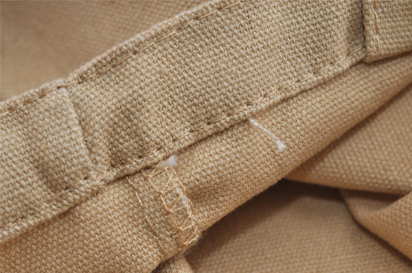 Authentic Christian Dior Vintage Shoulder Tote Bag Canvas Beige CD 8671I