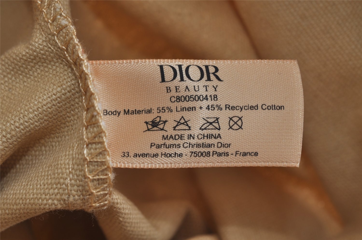 Authentic Christian Dior Vintage Shoulder Tote Bag Canvas Beige CD 8671I