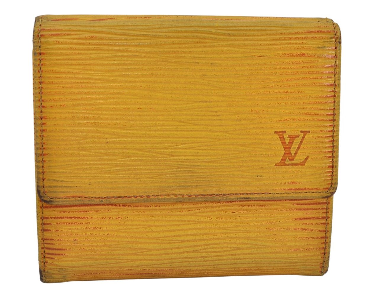 Louis Vuitton Epi Porte Monnaie Billets Cartes Credit Wallet M63489 Yellow 8671J