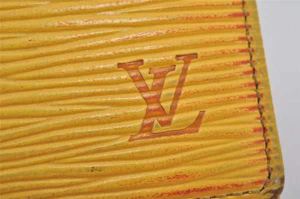 Louis Vuitton Epi Porte Monnaie Billets Cartes Credit Wallet M63489 Yellow 8671J