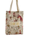 Authentic Christian Dior Tiger Pattern Shoulder Tote Bag Canvas White 8672I