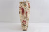 Authentic Christian Dior Tiger Pattern Shoulder Tote Bag Canvas White 8672I