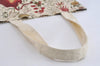 Authentic Christian Dior Tiger Pattern Shoulder Tote Bag Canvas White 8672I