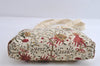 Authentic Christian Dior Tiger Pattern Shoulder Tote Bag Canvas White 8672I