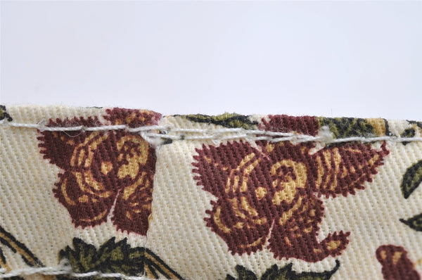 Authentic Christian Dior Tiger Pattern Shoulder Tote Bag Canvas White 8672I