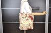 Authentic Christian Dior Tiger Pattern Shoulder Tote Bag Canvas White 8672I