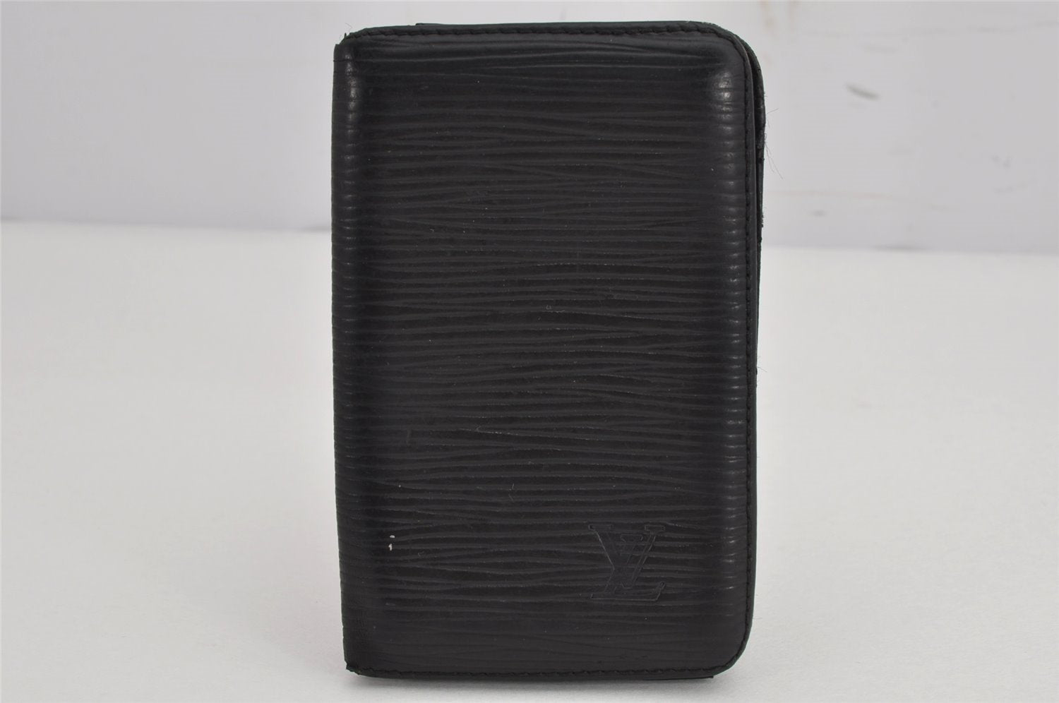 Authentic Louis Vuitton Epi Pochette Cartes Visite Card Case M56572 Black 8672J